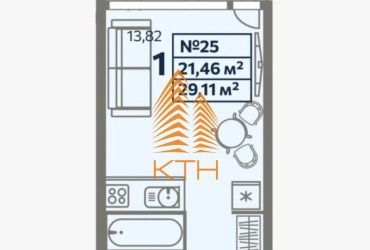 Продажа апартамент-студия.